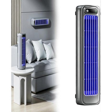 Ventilateur portable Breeze, rechargeable par USB, silencieux et compact, idéal pour la chambre, le bureau ou la résidence étudiante. Ce ventilateur de bureau à 3 vitesses est compact et portable. (1/5)