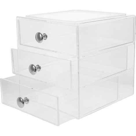 mit Schubladendesign 3 lagige aus Acryl Aufbewahrungsbox und