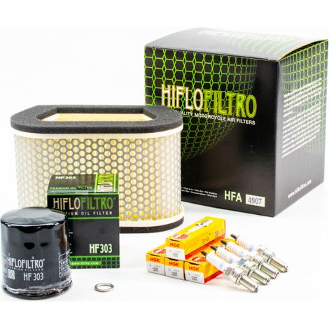 Kit Révision Filtres Bougies pour YAMAHA YZF-R1 de 1998 à 2001 - Sans Huile