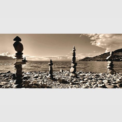 Poster intissé - Équilibrage des pierres - 202x90 cm (1/3)