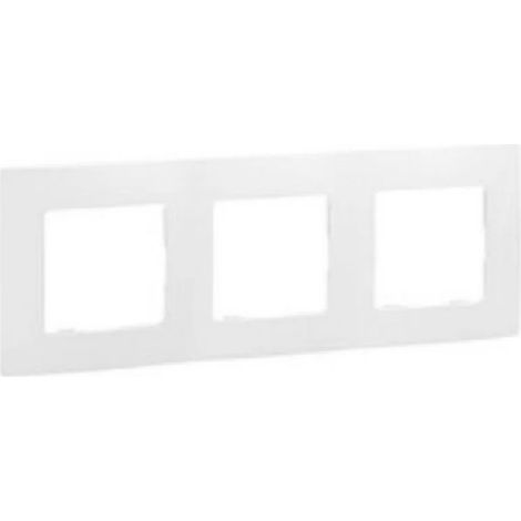 Legrand 665003 - Niloé 3-station plate - pure - white