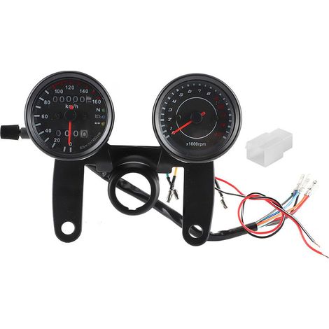 Compteur kilométrique LED universel pour moto, tachymètre, compteur de vitesse, Instrument 12V (1/5)
