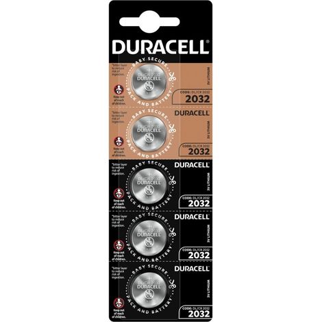 PILA LITIO BOTON 2032 3V 5 UNID.DURACELL - EHLIS