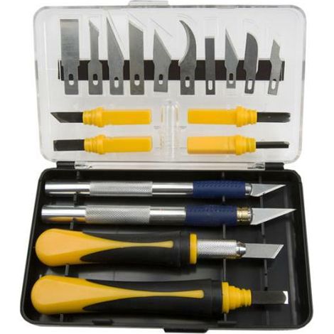 Utensili di finitura ps-trading set 22 pezzi impugnatura ergonomica