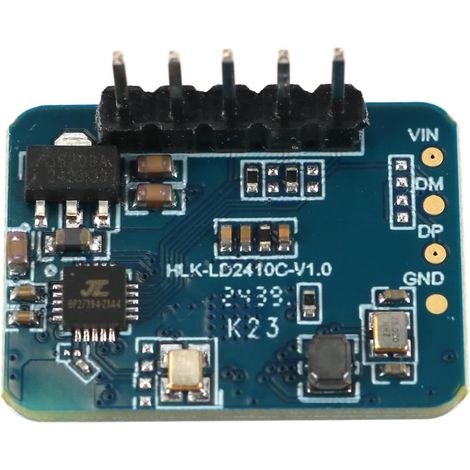 24GHz Radar Sensor Module LD2410C Human Presence Detection FMCW 5m Range UART/GPIO Outputs for Home Automation Security Systems (1/5)