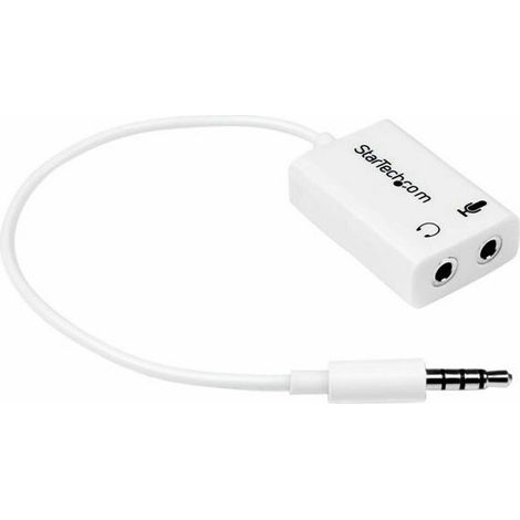 Startechcom MUYHSMFFADW splitter audio blanc compact (1/4)