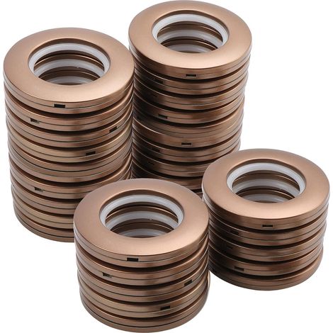 Gardinøjerringe, Plastgardinøje Nano Stille DIY Ring 40mm for Curtains, Shower Curtains, Door Curtains for Dressing Rooms (32 pcs.) (1/5)