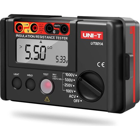 Multimètre d'isolation numérique LCD UT501A, testeur d'isolation, mégohmmètre (1/5)