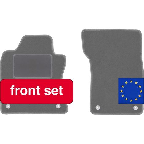 Tapis de sol de voiture, matériaux durables, design sur mesure, gris (1/5)