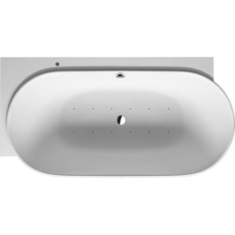 Baignoire bain à remous Duravit LUV 185x950 angle gauche 2 dossiers blanc Air-Syst