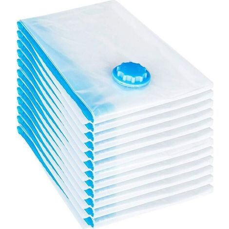 Lot de 6 Sacs de Rangement sous Vide, 6080CM Sac de Compression Voyages Réutilisables pour Matelas, Tente, vêtements, Couettes, Literie, Oreillers (1/5)