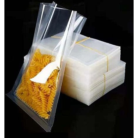 Sacs sous vide alimentaire, 100 pièces 20x25cm, sacs scellés sous vide brillants transparents, utilisés pour la conservation des aliments et la cuisson à basse température (1/5)