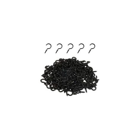 200 pezzi Ganci a vite neri, occhiello a vite da 1/2 pollice, ganci a vite in metallo, piccolo gancio a vite, vite da soffitto, gancio a vite per appendere tazze, vasi, luci, corde, piante - Crezuo