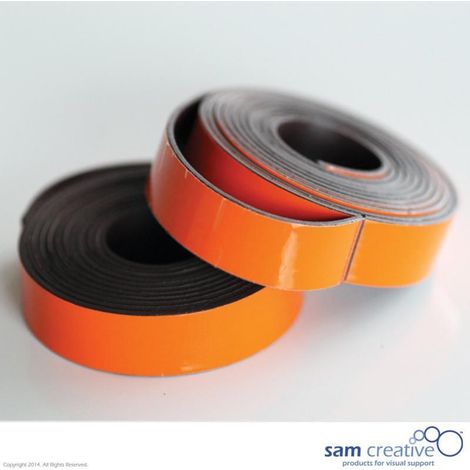 Ruban magnétique pour tableau blanc 10mm orange