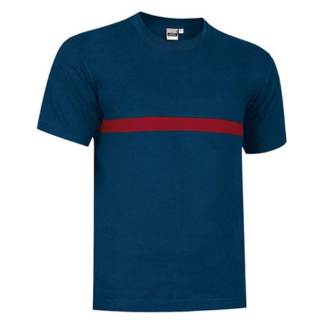 Camiseta manga corta SERVER BOMBEROS y PROTECCIÓN CIVIL XL Azul marino / Rojo loto