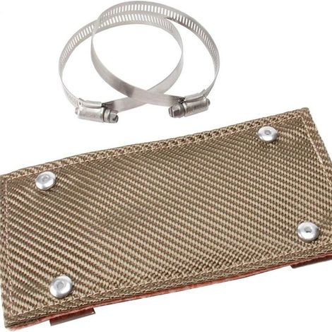 Convient pour les protections de tuyaux d'échappement, les écrans thermiques d'échappement de 4 pouces x 8 pouces et les collecteurs d'échappement haute température.