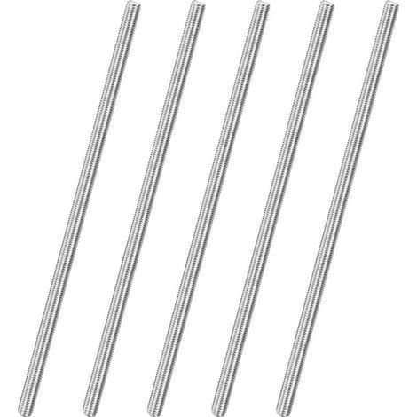 Stück M10 x 300 mm, 304 Edelstahl, Rechtsgewinde, Vollgewindestangen für Möbelankerbolzen/Klemmen/Klammern, Schrauben mit metrischem Gewinde (1/4)
