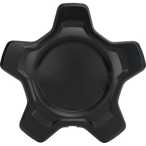 Enjoliveur de moyeu central 735668196, étanchéité renforcée antirouille, remplacement pour Fiat 500X 334 de 2014 à 2023, noir brillant (1/5)