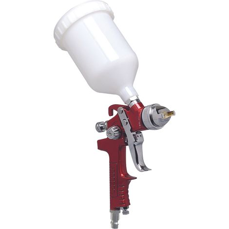 Prodif – Pistolet peinture pneumatique 0.6L – Buse 1.8mm pour pulvérisation fine – 3 réglages de débit – Conception ergonomique