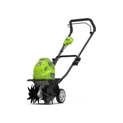 Greenworks – Motobineuse électrique 40V sans fil – Quatre lames pour aération et drainage optimisés – Pour sols durs et terrains accidentés (1/5)