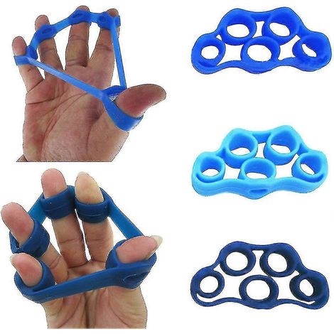 Élastiques de résistance pour extenseurs de doigts et de mains, renforcement de la préhension (lot de 3) (1/5)