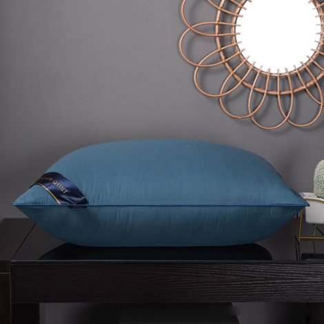 Oreillers de lit garnis de polyester, moelleux et offrant un bon soutien, pour un sommeil réparateur (48 x 74 cm).-AquaForge (1/5)