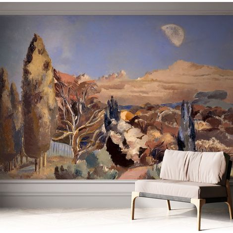 Carta da parati autoadesiva - fotomurale - decorazione parete - stile elegante - decorazione casa - Paesaggio boschivo 312x219 cm (1/5)