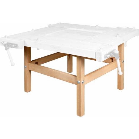 AUTRES Pieds d’établi - SCHOOL FIX - hêtre massif 900 mm section 80 x 80 mm - perçage 19 mm