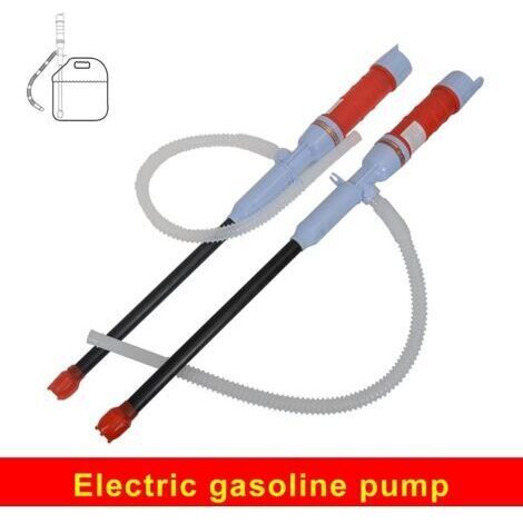 2Pcs Pompe à Eau portative à Piles, Pompe Diesel, Pompe de Transfert électrique, Pompe à Siphon de Carburant, Pompe à Huile, Pompe à Essence, Pompe d'aspiration d'eau (Rouge)