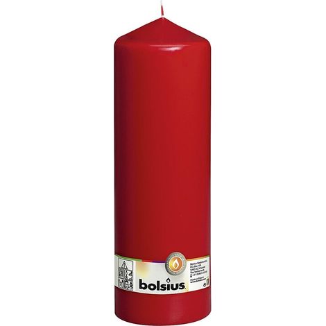 BOLSIUS Stumpenkerze Rustik XXL - 4 Stück