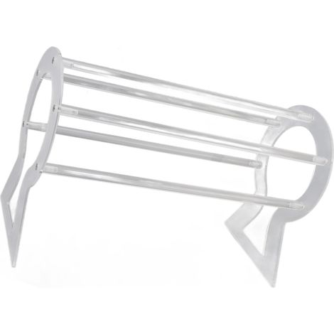 Présentoir à bandeaux en acrylique transparent, support de rangement pour bijoux, idéal pour les adolescentes et les femmes. Cadeau parfait pour les adolescentes et les femmes. (1/5)