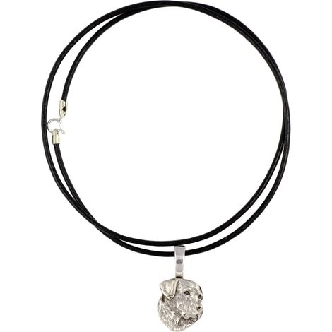 Collana con ciondolo per cani Labrador Retriever, placcata in argento, per amanti dei cani, gioiello raffinato di Art-Dog (1/5)