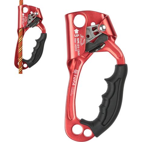 Ascenseur Manuelle d'Arboriste Rouge pour Escalade et Travaux en Hauteur, Dispositif de Levage Extérieur (1/5)