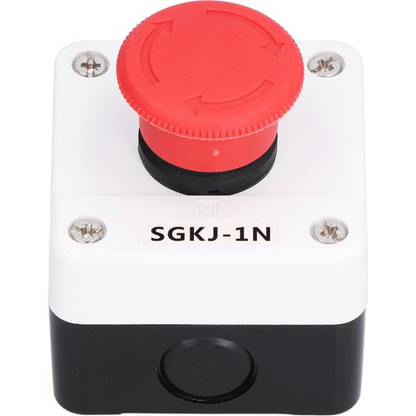 Bouton d'arrêt d'urgence étanche SGKJ‑1N, interrupteur à champignon pour circuits de commande automatique (1/5)