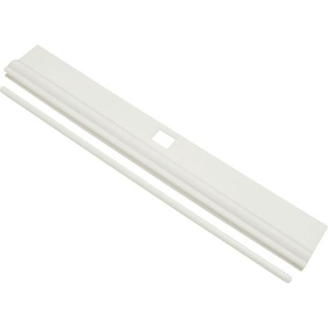 Supports de lamelles pour stores vénitiens, en cuir, lot de 10, 12,7 cm, avec crochet d'inclinaison en plastique blanc (1/2)
