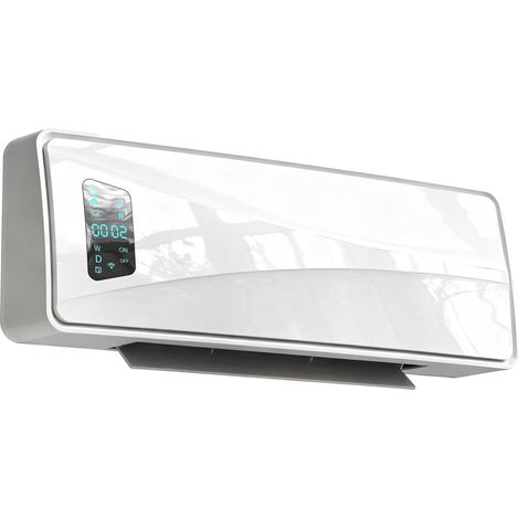 Chauffage mural blanc oscillation, 2000W, affichage LED, 3 modes, thermostat minuterie. (1/5)