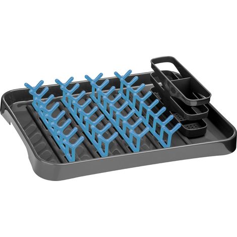 Premier Housewares Grey and Blue Dish Drainer (1/5)