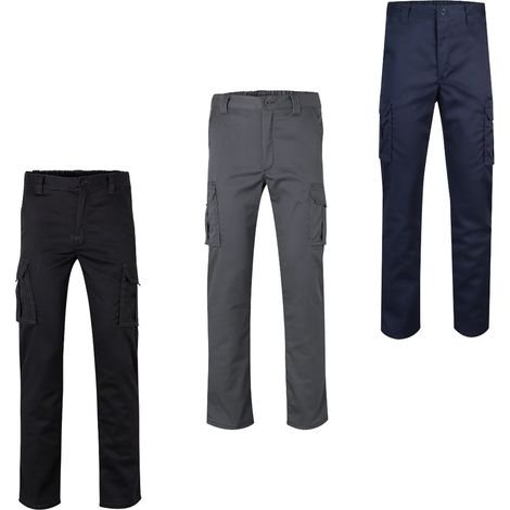Velilla 103015S Pantalon de travail doublé extensible - - Bleu (1/5)