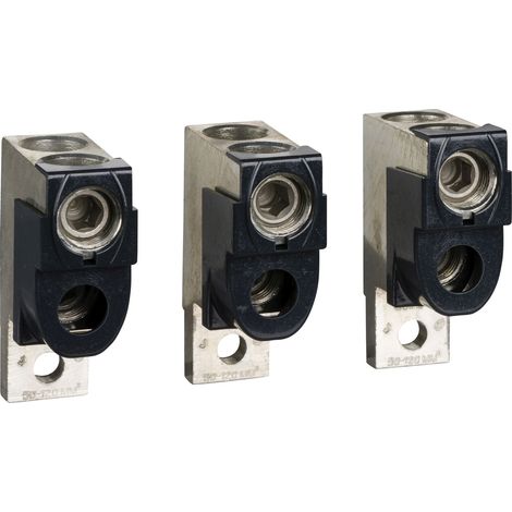 3 bornes - pour câbles 2x50..120mm² et sépar. phases - pour NSX100-250 INV/INS (LV429218) (1/4)