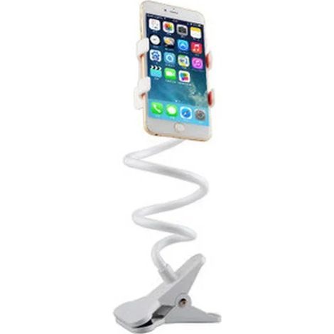 70 cm tragbarer, flexibler Handyhalter, 360° drehbar, universeller Tischclip für alle Handys, Betthalterung (Ladegerät nicht im Lieferumfang enthalten) (1/5)