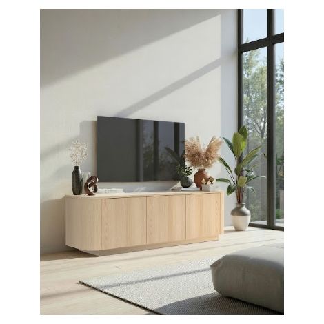 Meuble TV ADRIATICO 3 portes – Finition Chêne naturel (1/5)