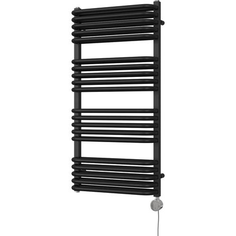 Crossmoor - Black Electric Towel Rail H1000mm x W500mm 800w Thermostatic (1/2)