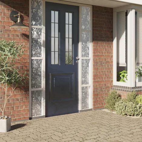 Maison Exclusive - Lámina de ventana esmerilada patrón de flor PV