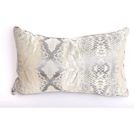 Coussin rectangulaire effet python JOHA