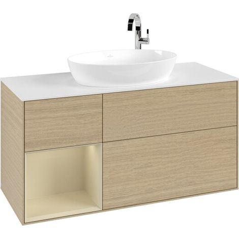 Villeroy & Boch F941HJPC Meuble sous-lavabo Finion F94 (1/3)