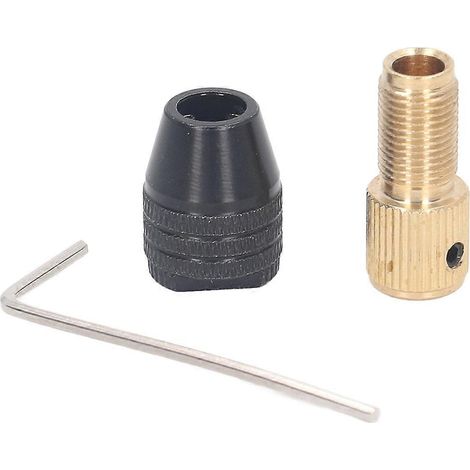3-Backen-Bohrfutter, Rotationswerkzeug, selbstspannende Spannzange, gerade Verlängerungsstange, Sechskantschlüssel-Set 2.0