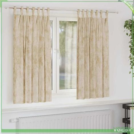 Rideau en velours - FAFEISY - 4107734 - Lot de 2 - 175 x 140 cm - Occultant (1/5)