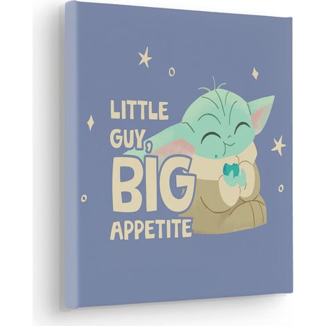 Komar Canvasbild Star Wars The Mandalorian Little Grogu Appetite - 30 x 30 cm - Bild auf Keilrahmen - für Kinderzimmer (1/2)