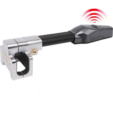 Canne Voiture Alarme Antivol Verrouillage De Volant De Sécuritéde Sécurité Anti-vol Protection Antivol T-Lock Universelle
