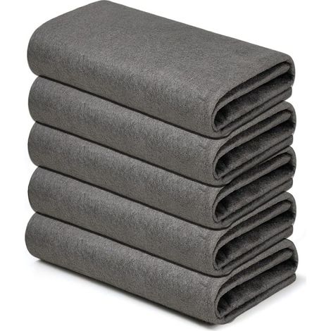 Chiffon De Nettoyage - Microfibre 30 x 40 cm - Réutilisable - Pour Vitres Vaisselle Voiture - Lot De 5 (1/5)